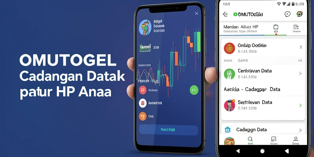 Tampilan antarmuka aplikasi OMUTOGEL yang mudah digunakan untuk cadangan data.