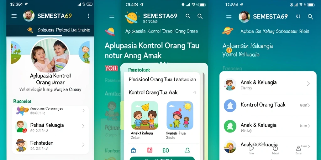 Antarmuka SEMESTA69 untuk kontrol orang tua yang intuitif