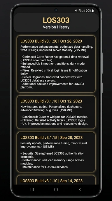 Riwayat Versi los303 untuk Pengguna Android
